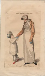 Londoner Morgen und Kinderkleider